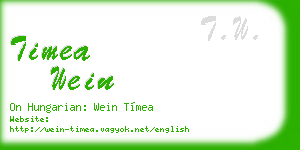 timea wein business card